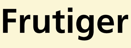Frutiger-шрифт