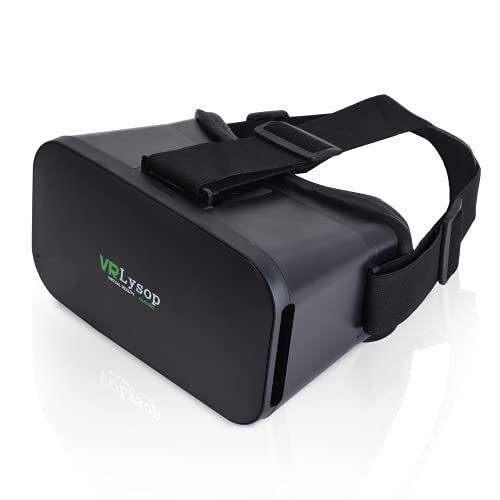VR 耳机兼容 iPhone 和 Android，3D 虚拟现实游戏眼镜耳机，最好的虚拟现实护目镜 VR 耳机，适合儿童和成人，柔软舒适的可调节距离
