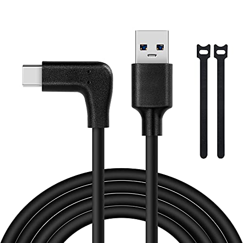 Oculus Quest 2 链接电缆，Deegotech 10 英尺 USB 3.2 Gen 1 USB C 电缆，高速数据传输和 3A 快速充电，链接电缆与 Oculus Quest 2 VR 耳机游戏 PC 4K 显示器兼容