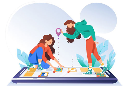 application-mobile-conception-d'application-cadre-de-développement-plan-de-travail-d'équipe