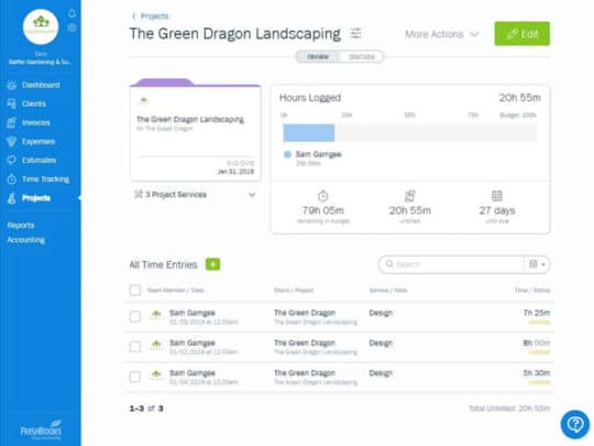 Logiciel de comptabilité FreshBooks