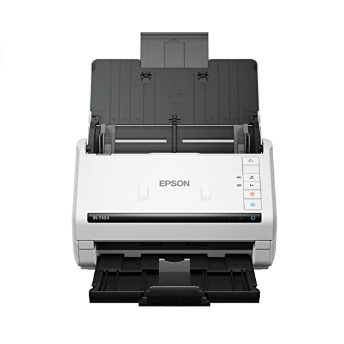 Epson DS-530 II Color Duplex Document Scanner สำหรับ PC และ Mac พร้อม Sheet-fed, Auto Document Feeder (ADF)
