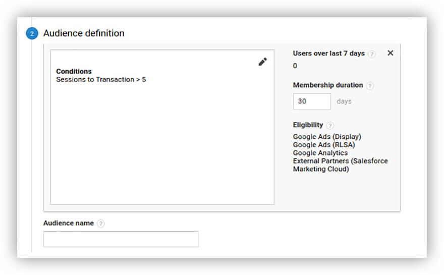 izleyici kriterlerini değiştirmek