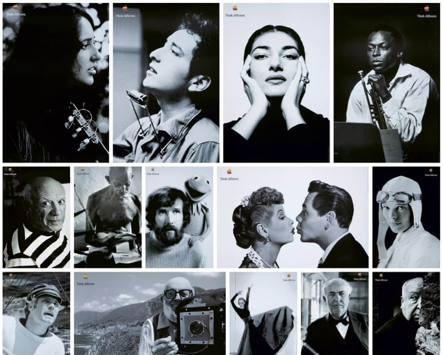 Kampanye 'berpikir berbeda' Apple. Bagaimana berbicara tentang subjek teknis dan tetap memiliki kepribadian merek