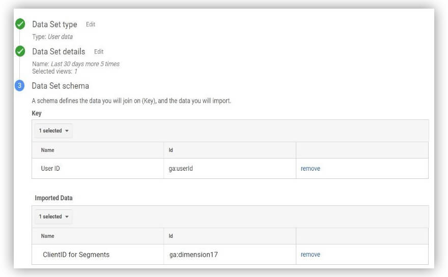 مجموعة البيانات في Google Analytics