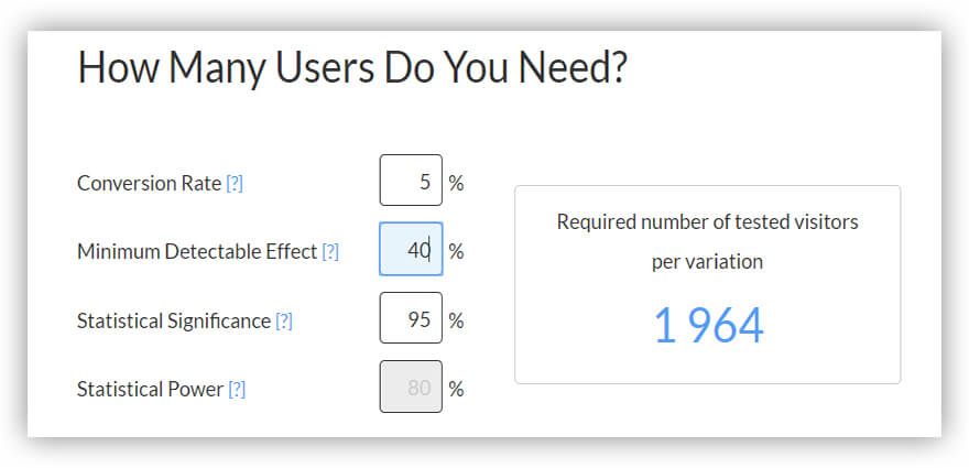 Calculadora do tamanho da amostra