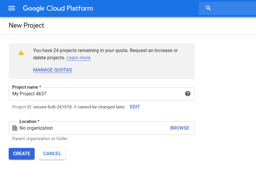 Google Cloud Platform: configuración de un proyecto