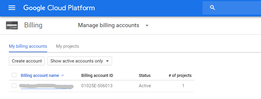 Facturación en Google Cloud Platform