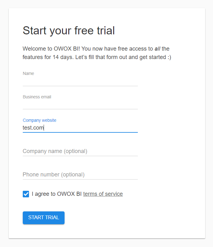 เริ่มทดลองใช้