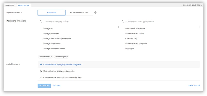 تقرير باني البيانات الذكية