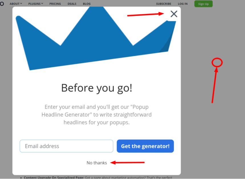 网站上使用的模式示例