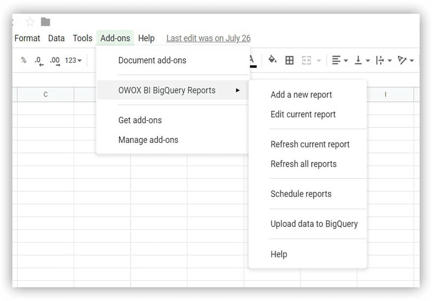 OWOXBIBigQueryレポート