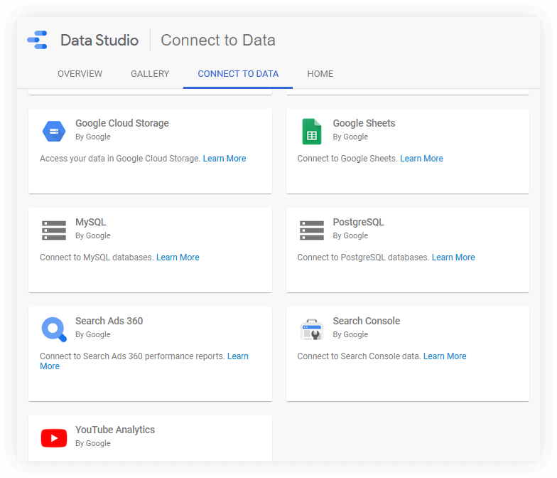 Источники Студии данных