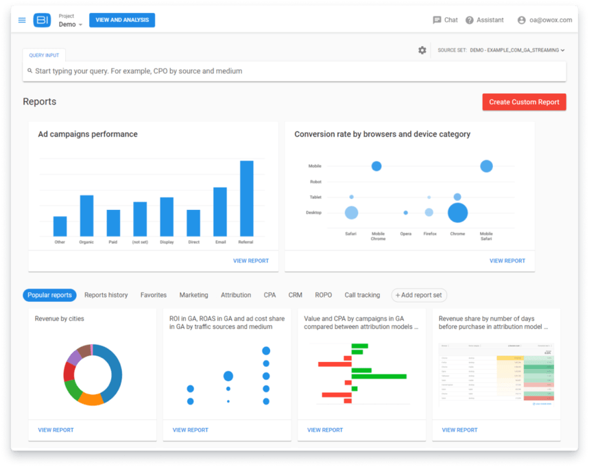 OWOX BI สมาร์ทดาต้า