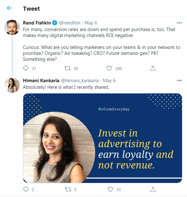 ทวีตของ Rand Fishkin