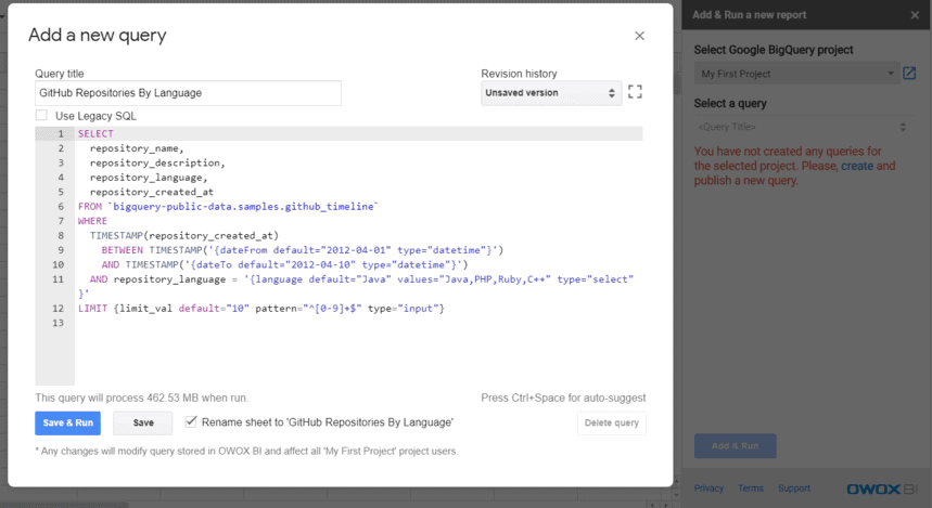 определить динамические параметры