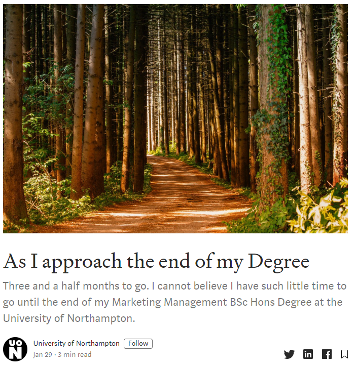 Compte moyen de l'Université de Northampton