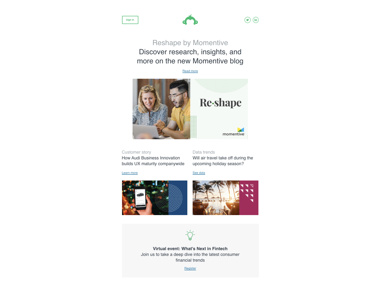 SurveyMonkey: buletin de e-mail de marketing