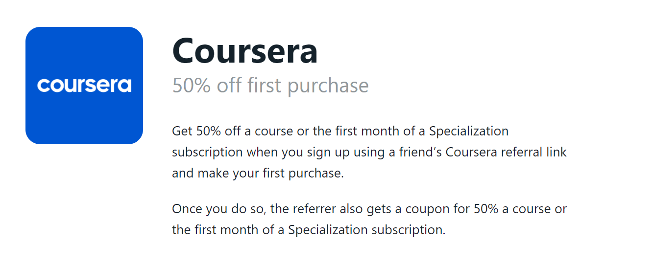 Coursera 推荐计划