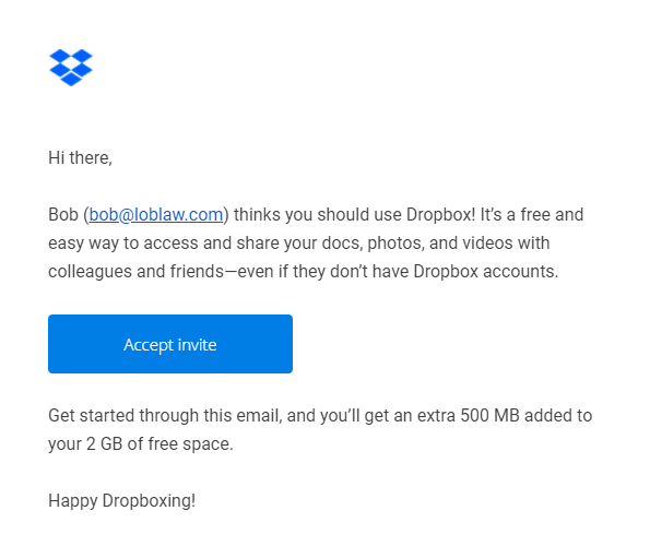 ข้อความอ้างอิง Dropbox
