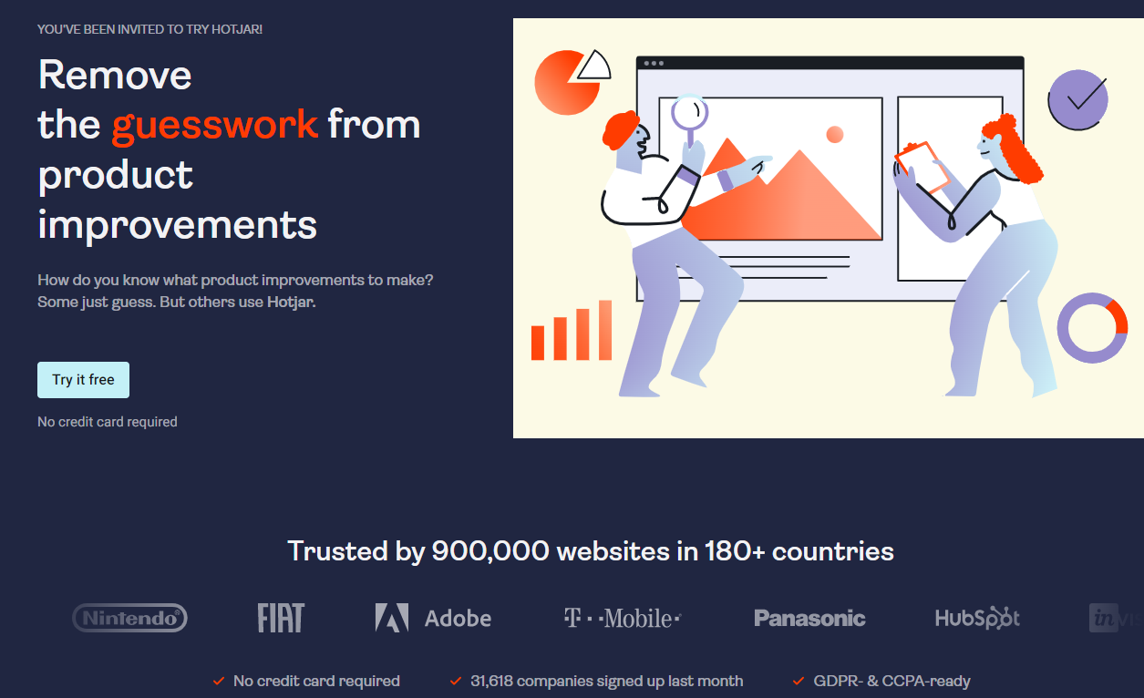 Link de referință Hotjar