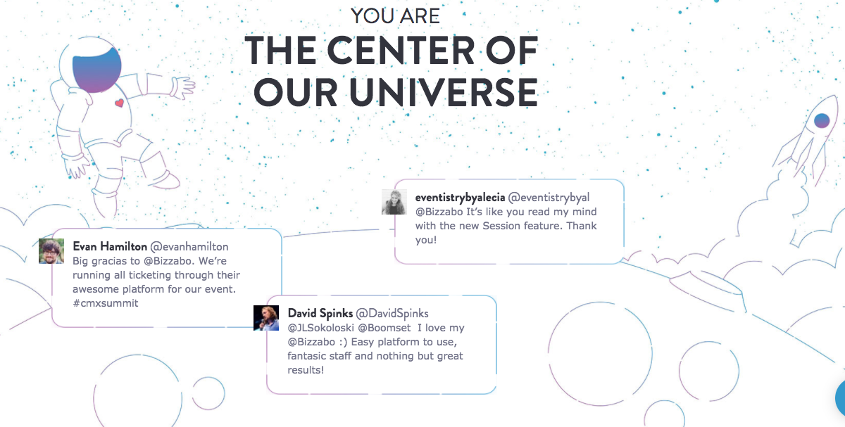 Depoimentos de clientes Bizzabo