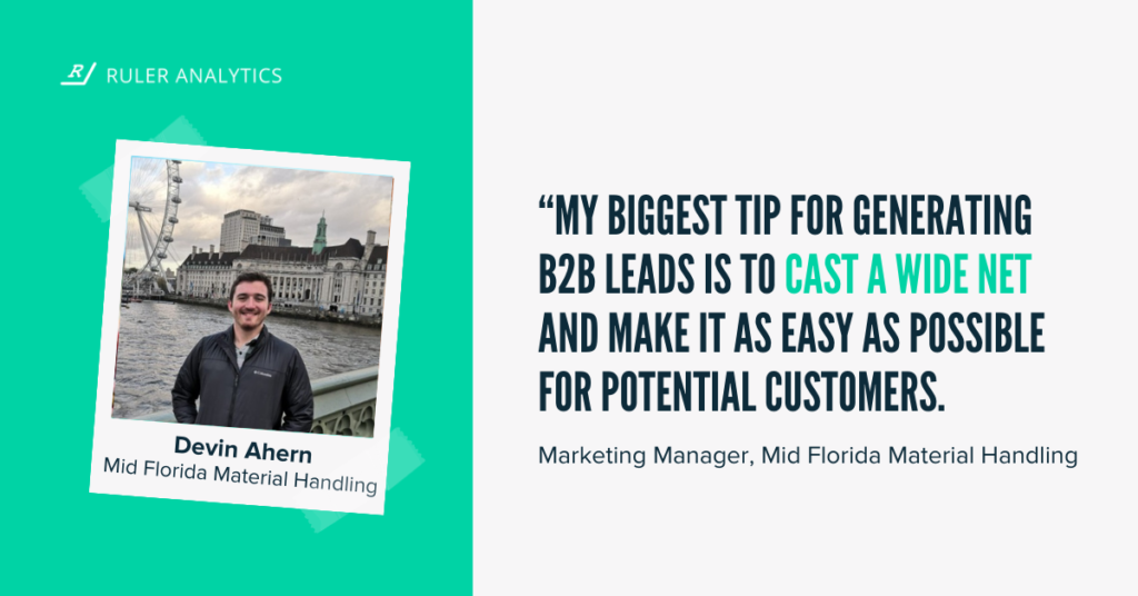 Wskazówki dotyczące generowania leadów w b2b - devin ahren