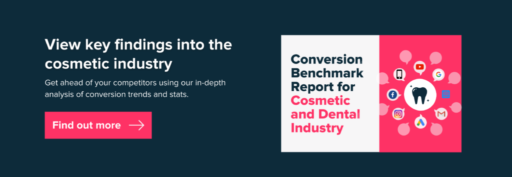 Conversion-Benchmark-Bericht für kosmetisches und zahnmedizinisches Marketing