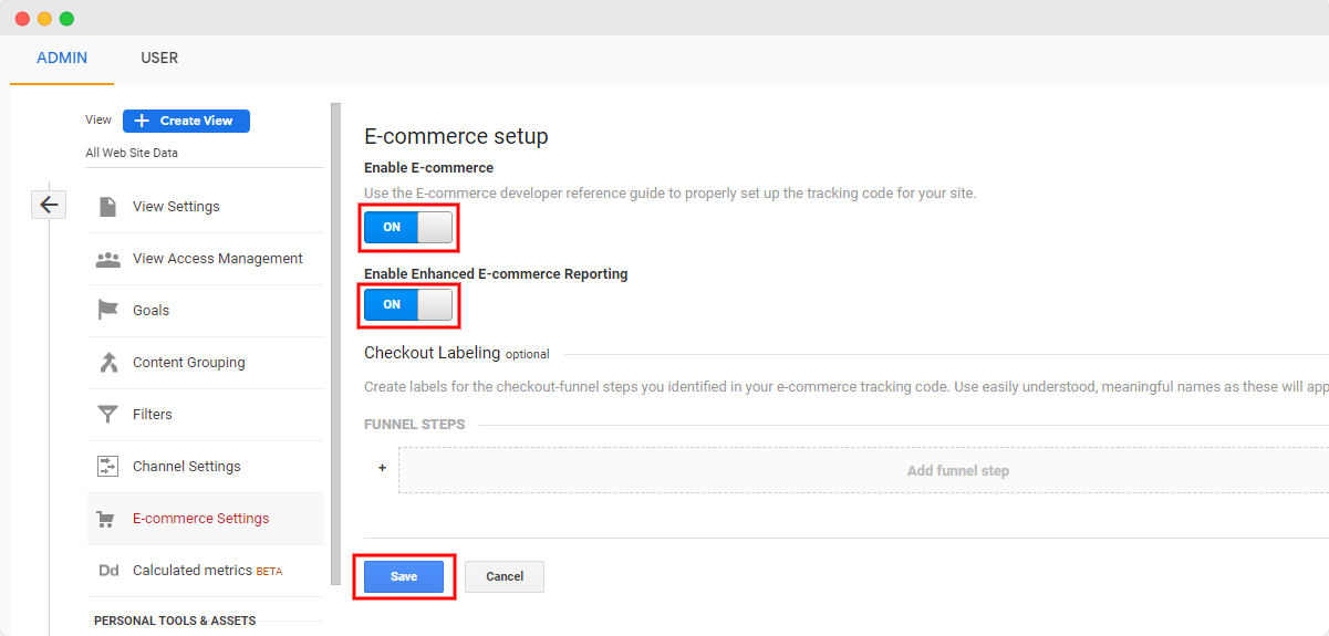 receita do Google Analytics - etapa 3 - www.ruleranalytics.com