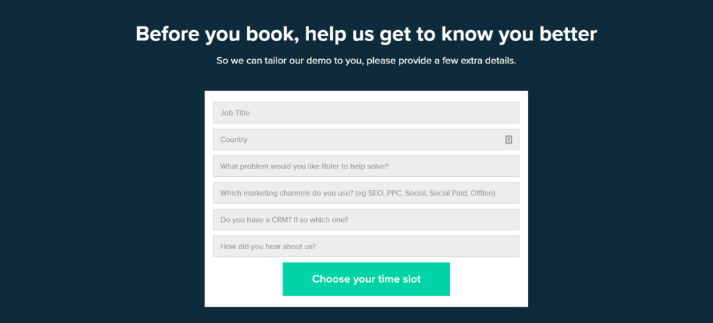 ¿Cómo se enteró de nuestro campo en forma de demostración?