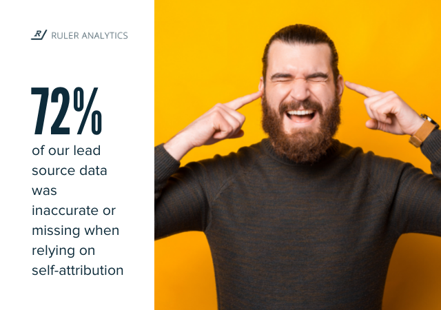 discrepancia de datos fuente principal datos cómo se enteró de nosotros atribución autoinformada