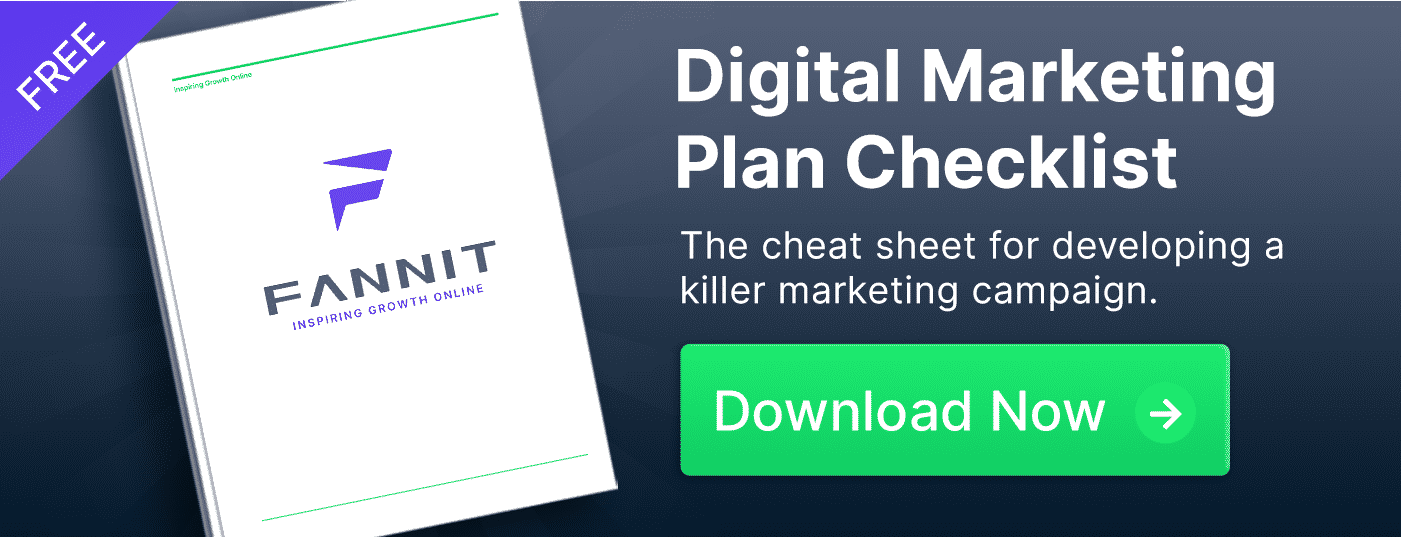 liste de contrôle du plan de marketing numérique