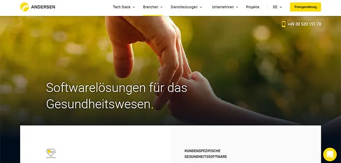 Andersen  Healthcare Software Development Companies