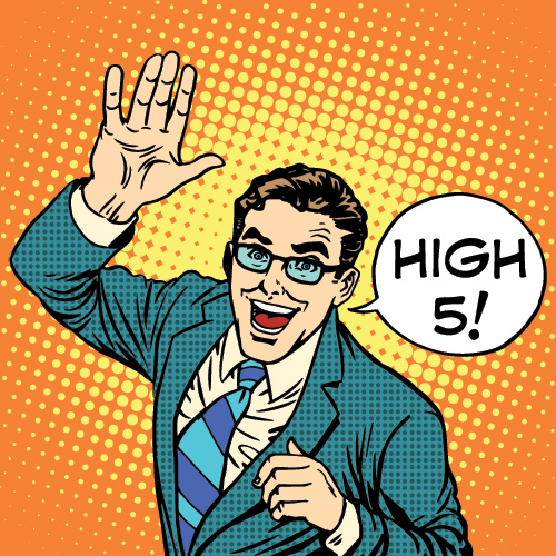 비즈니스 하이파이브