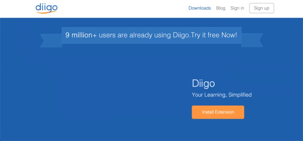 Diigoスクリーンショット