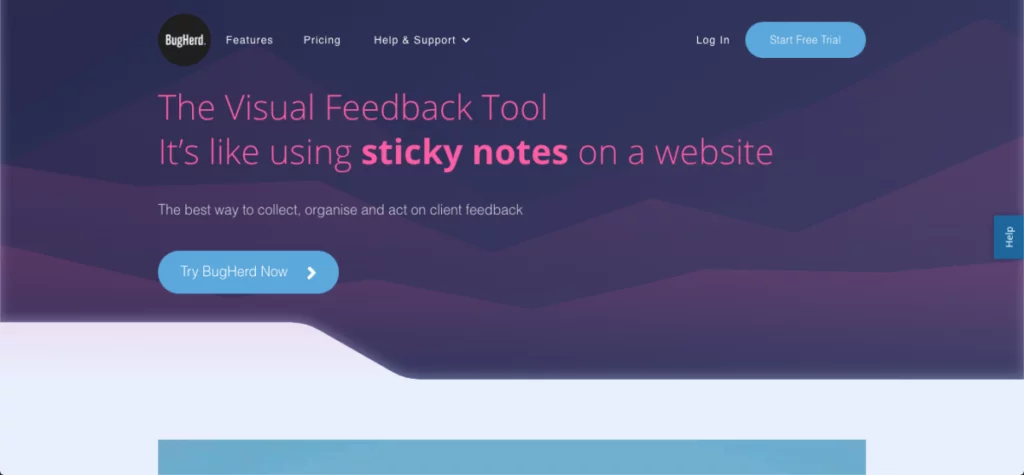 BugHerdスクリーンショット