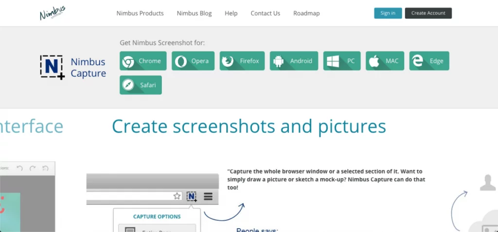 ニンバスのスクリーンショット
