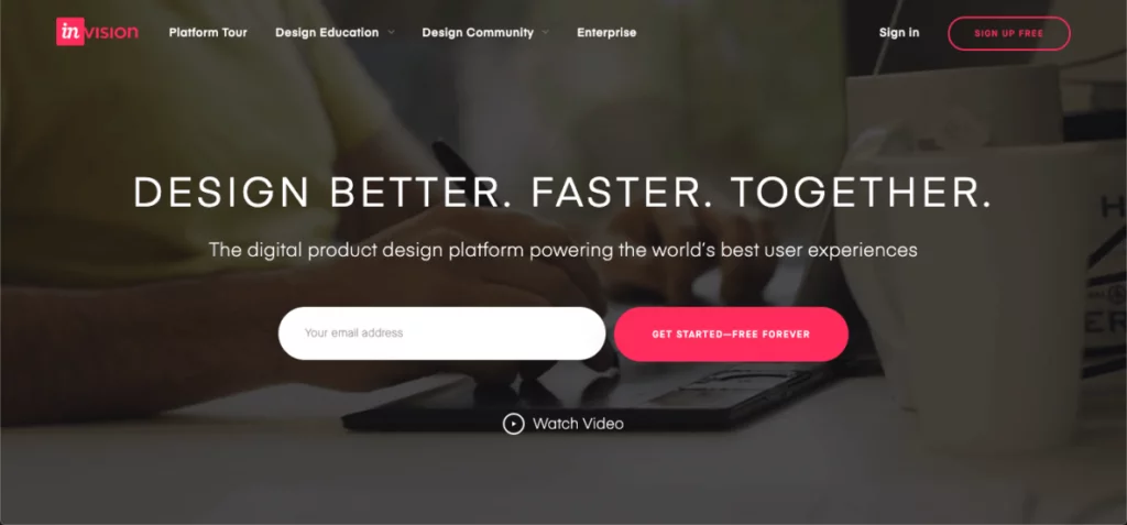 InVisionスクリーンショット