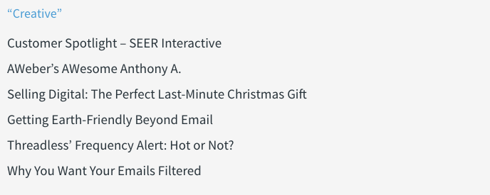 創意電子郵件營銷主題行