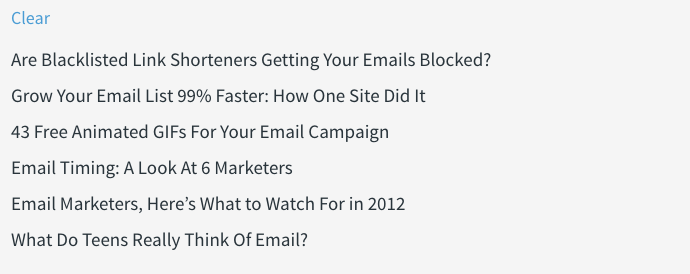 清除電子郵件營銷主題行