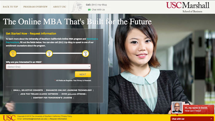 تخصيص الصفحة المقصودة