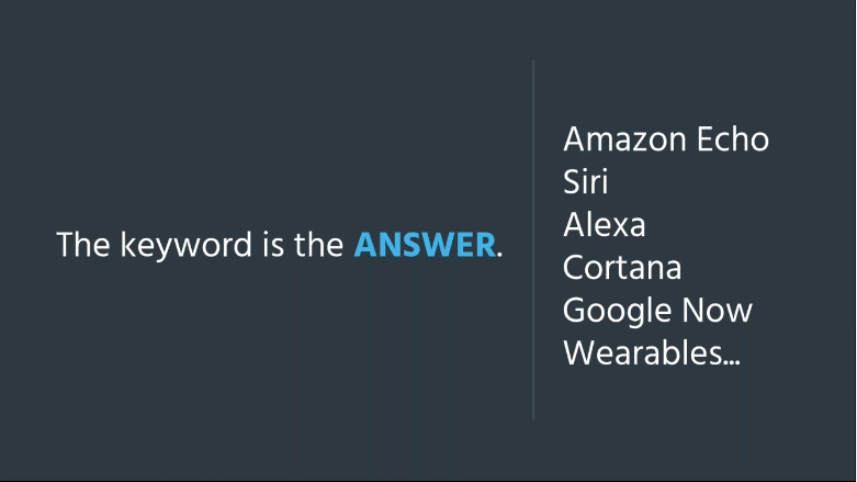 Acquisio 음성 검색 웨비나의 스크린샷