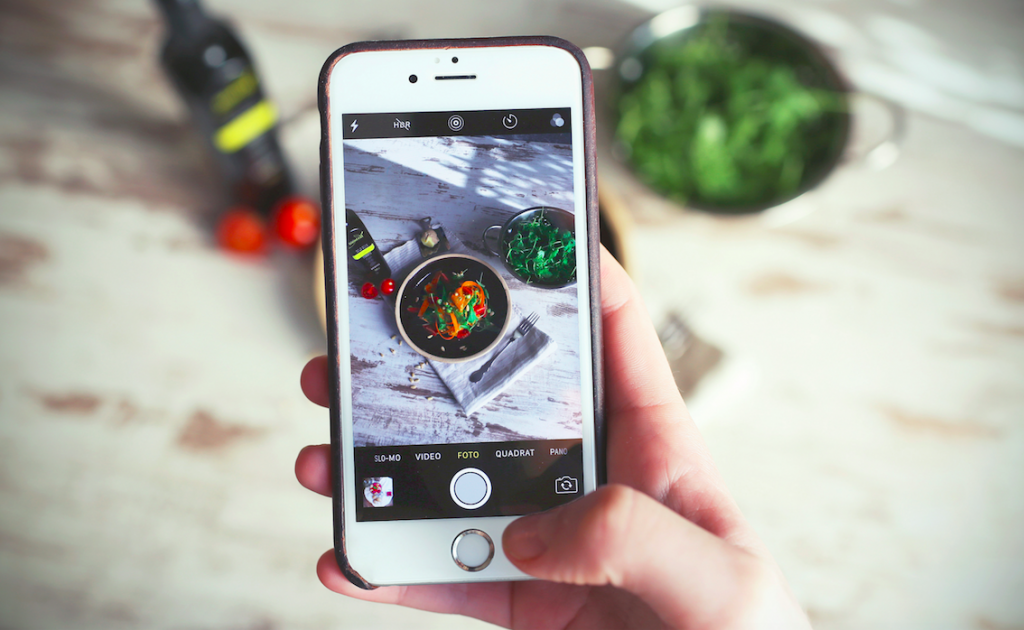 التقاط صورة للطعام