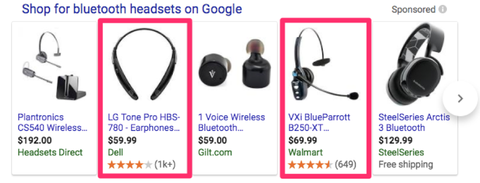 annunci di Google Shopping