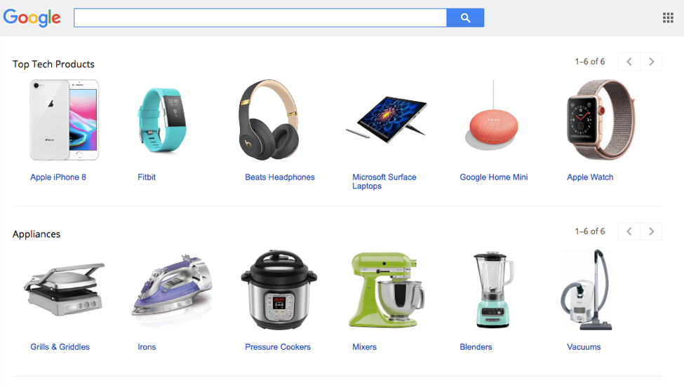 ショッピングのスクリーンショット