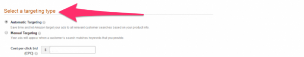 Bestimmen Sie den Kampagnen-Targeting-Typ in Amazon Seller Central