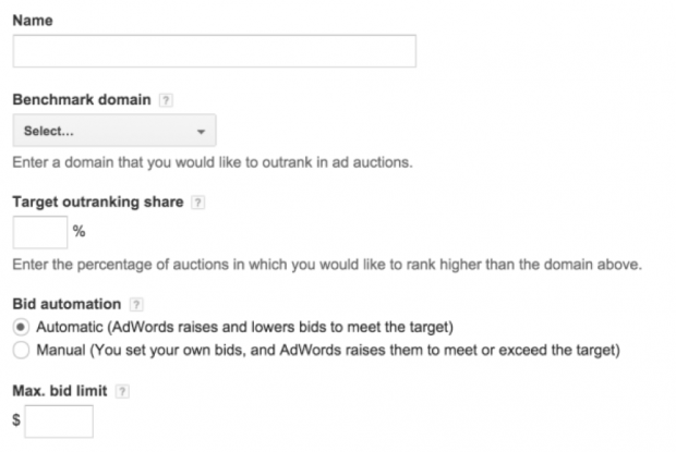 Konkurrenten durch Prozentfunktion in AdWords übertreffen