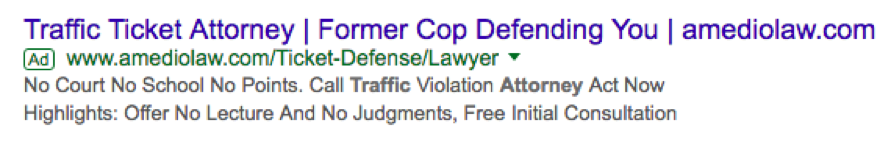 serp reklam ekran görüntüsü