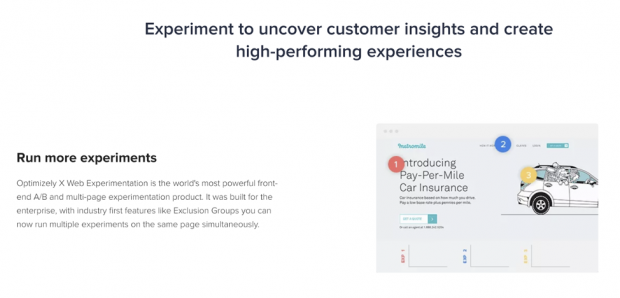 AdWordsの実験のスクリーンショット