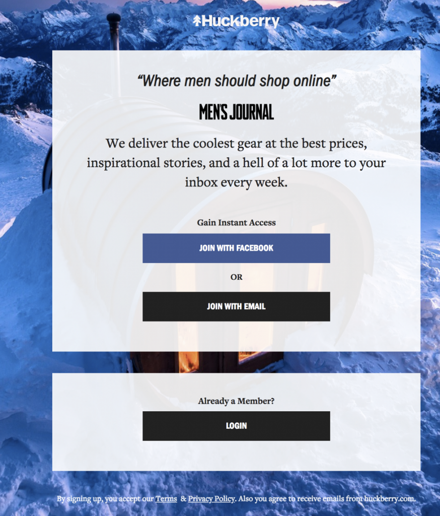 Esempio CTA mirtillo